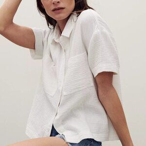 NEW Madewell lightspun beachside shirt